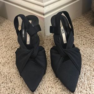 Zara black heels
